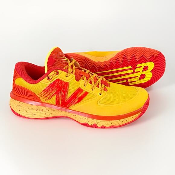 NEW BALANCE HESI LOW LETTERMAN Basketball Shoe BBHSL01 M8.5/W10 OrangeRed Yellow main image 14